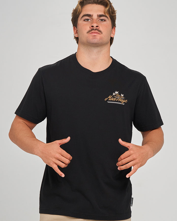 The Mad Hueys Rod Rage SS T-shirt in Black, alternate view 2