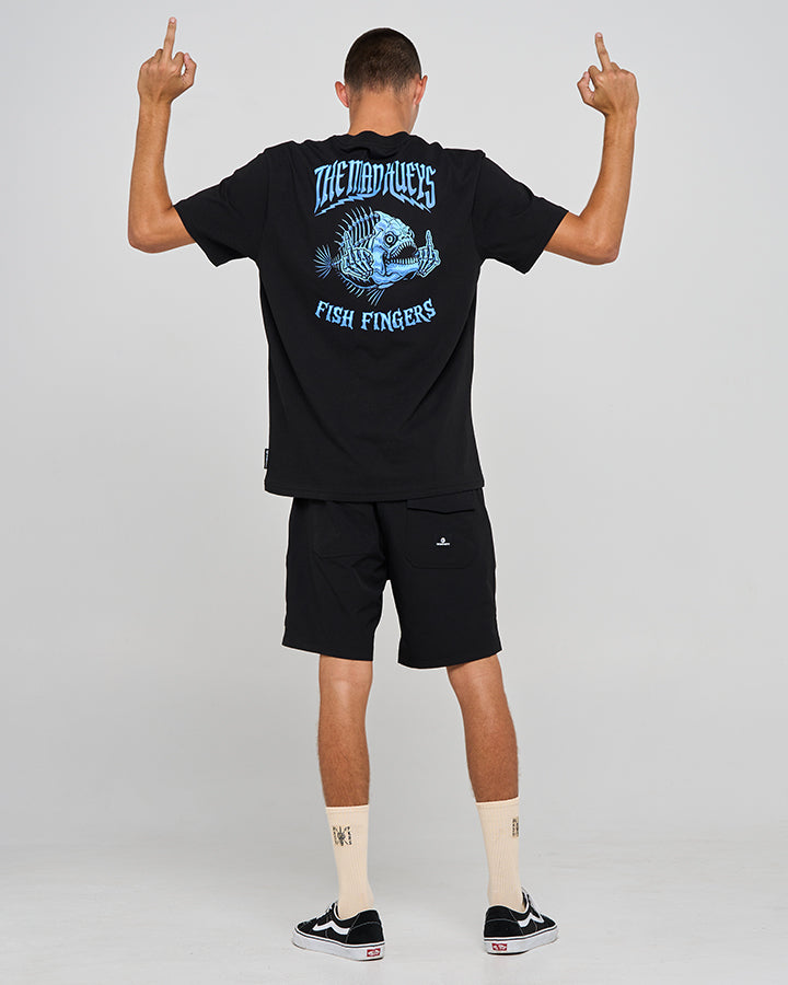 FISH FINGERS | SS TEE - BLACK