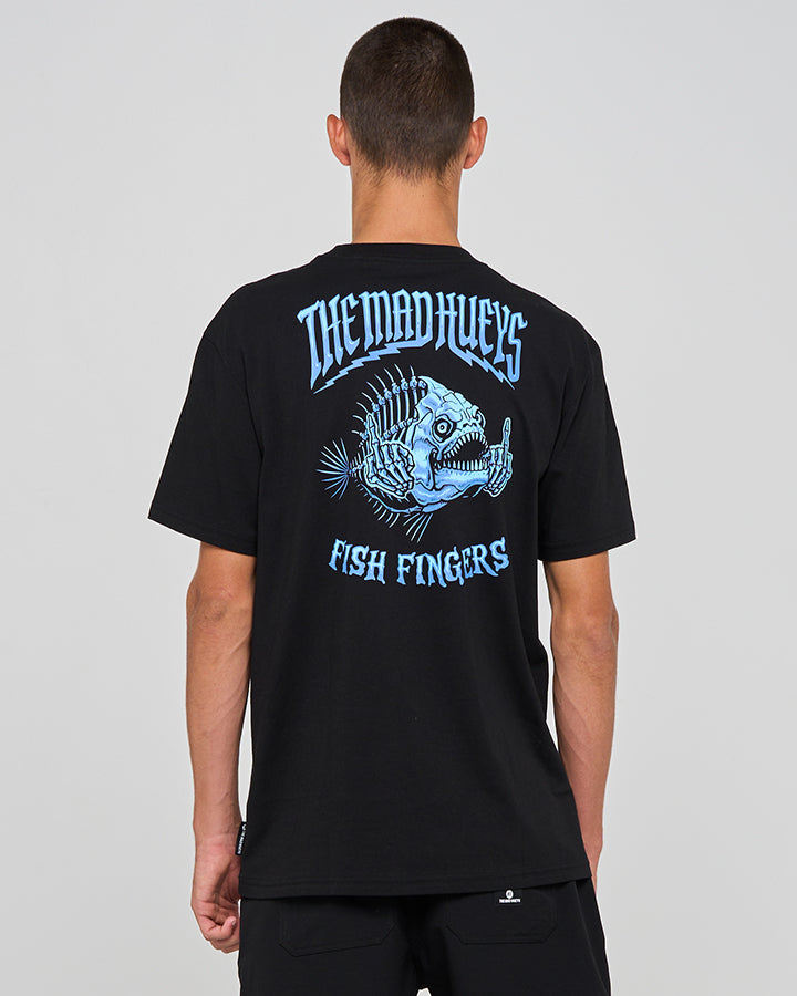 FISH FINGERS | SS TEE - BLACK