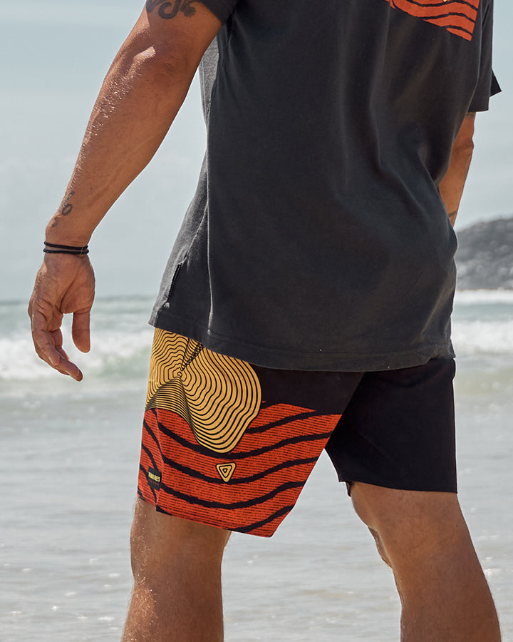 ONE TEAM | 18" BOARDSHORT - VINTAGE BLACK
