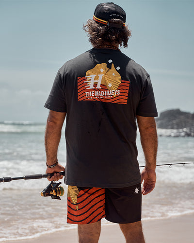 ONE TEAM | 18" BOARDSHORT - VINTAGE BLACK