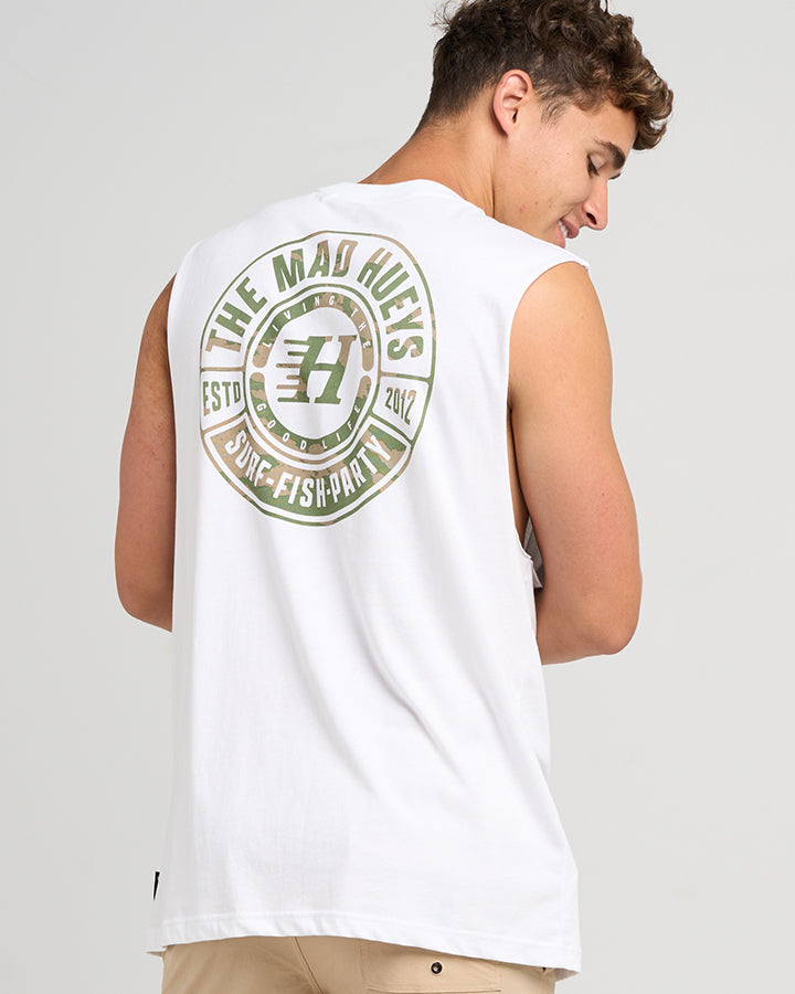 LIVING HUEYS | MUSCLE - WHITE
