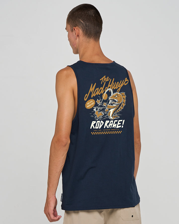ROD RAGE | TANK - NAVY – The Mad Hueys