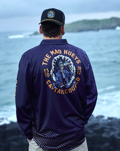 CAPTAIN COOKED JAWS | UPF 50+ FISHING JERSEY - NAVY