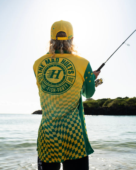 OI OI OI | UPF 50+ FISHING JERSEY - AUSSIE GOLD