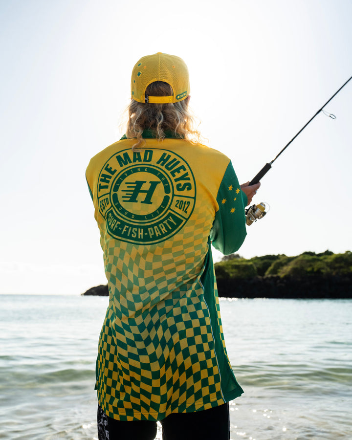 OI OI OI | UPF 50+ FISHING JERSEY - AUSSIE GOLD