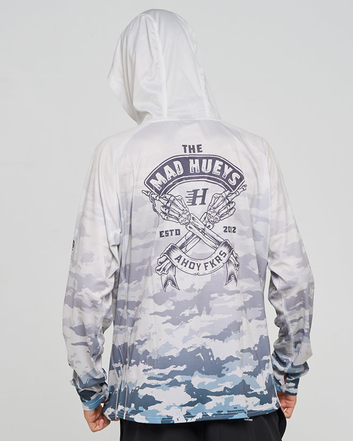 FKRS AHOY | HOODED UPF 50+ FISHING JERSEY - SMOKE