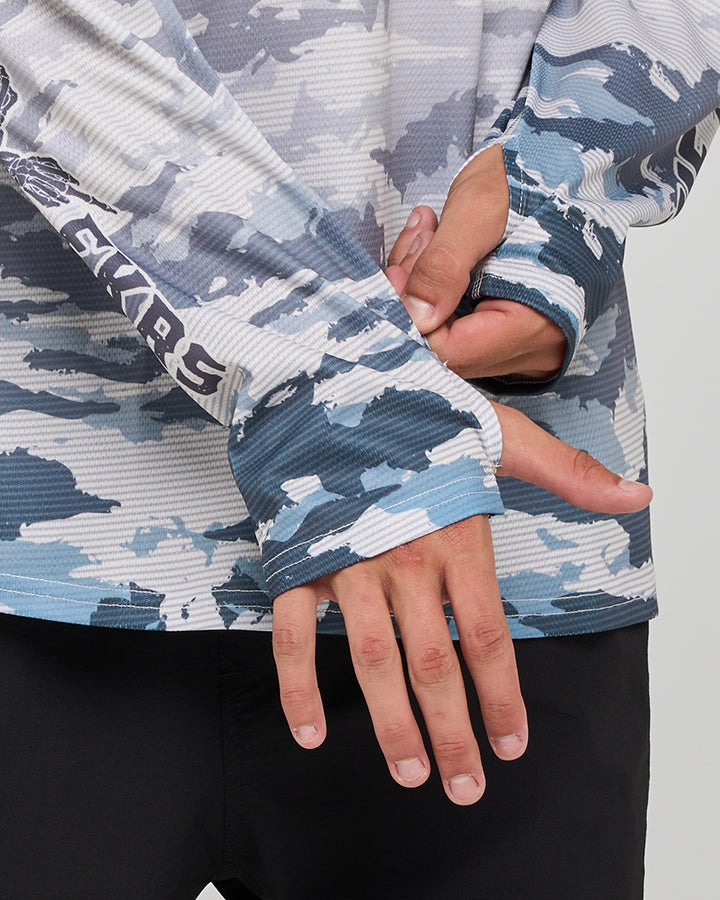 FKRS AHOY | HOODED UPF 50+ FISHING JERSEY - SMOKE