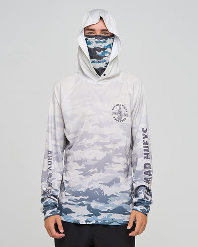 FKRS AHOY | HOODED UPF 50+ FISHING JERSEY - SMOKE