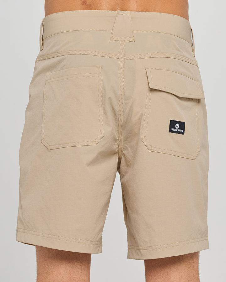 TOUGH HUEYS | 17" UTILITY WORK SHORT - TAUPE