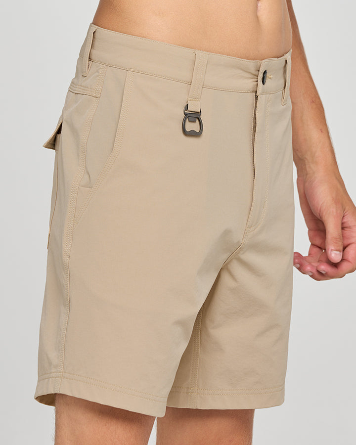 TOUGH HUEYS | 17" UTILITY WORK SHORT - TAUPE