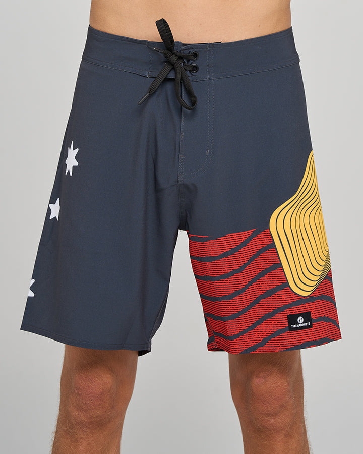 ONE TEAM | 18" BOARDSHORT - VINTAGE BLACK