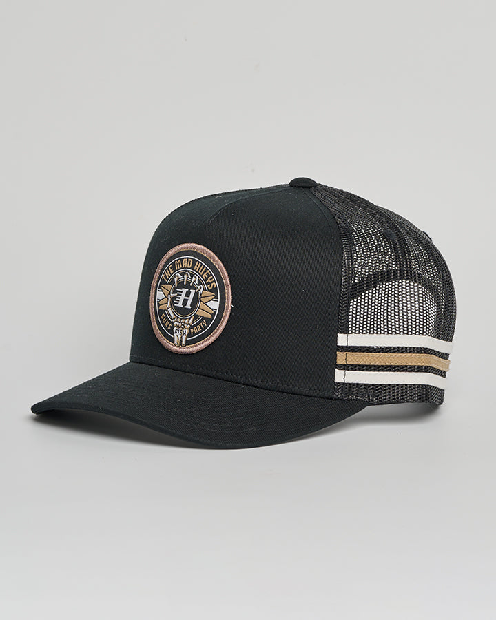 SURF HUEYS | TWILL TRUCKER - BLACK