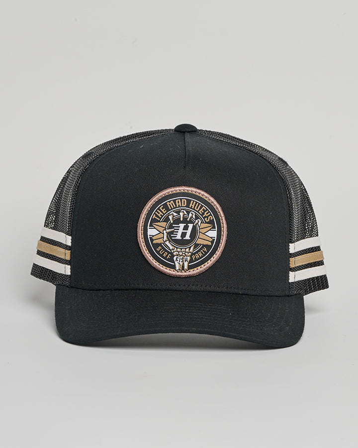 SURF HUEYS | TWILL TRUCKER - BLACK
