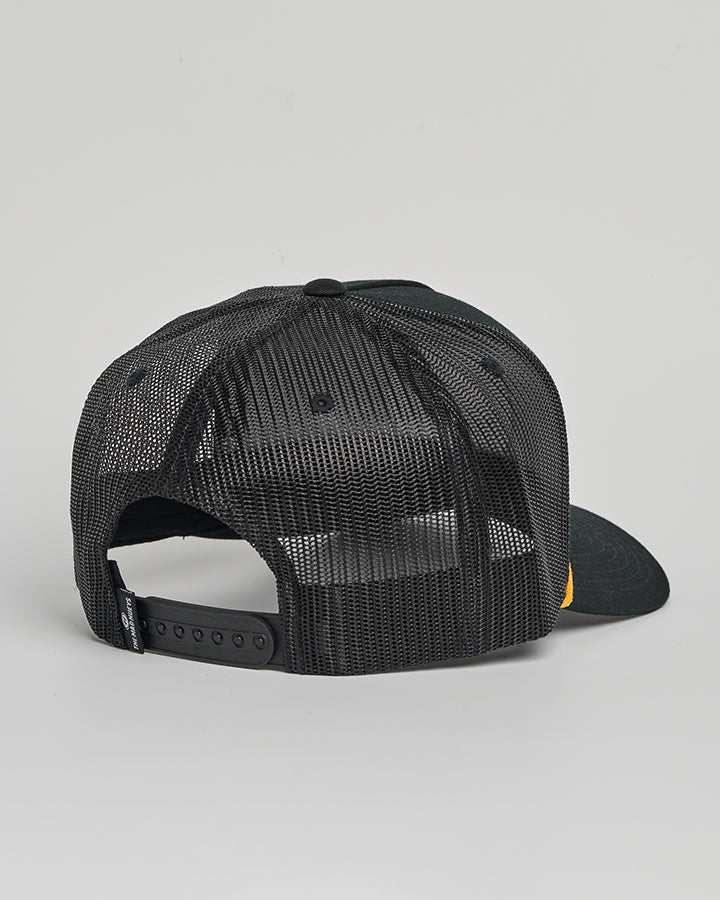 CAPTAIN COOKED JAWS | TWILL TRUCKER - BLACK