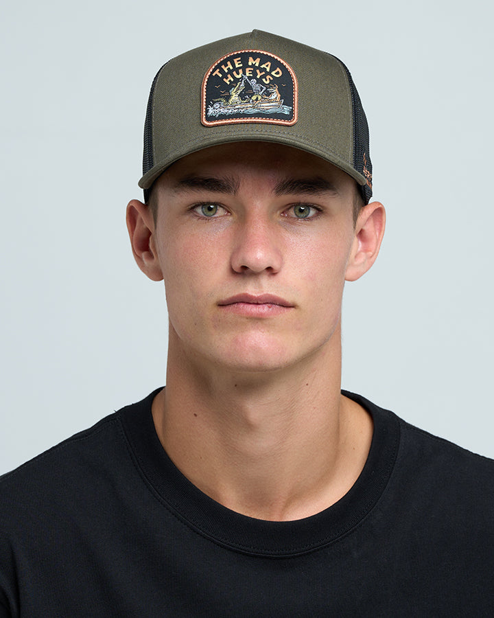 LOVING MANGROVES | TWILL TRUCKER - OLIVE