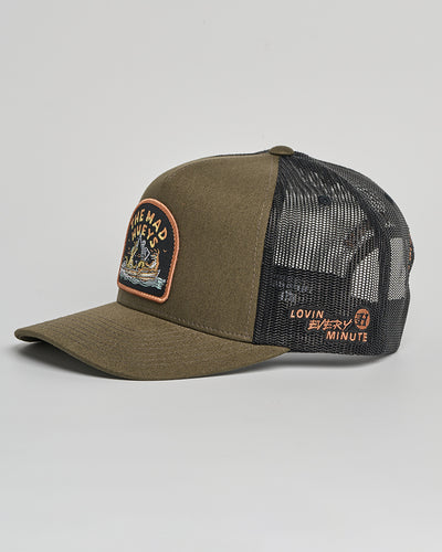 LOVING MANGROVES | TWILL TRUCKER - OLIVE