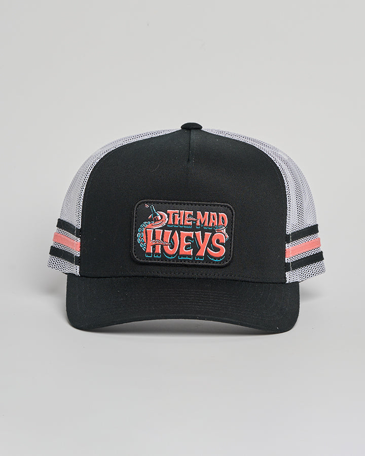 TROPIC OCTOPISSED | TWILL TRUCKER - BLACK