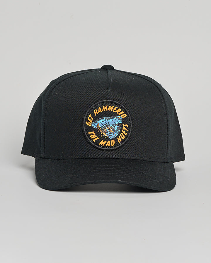 GET HAMMERED | TWILL SNAPBACK - BLACK