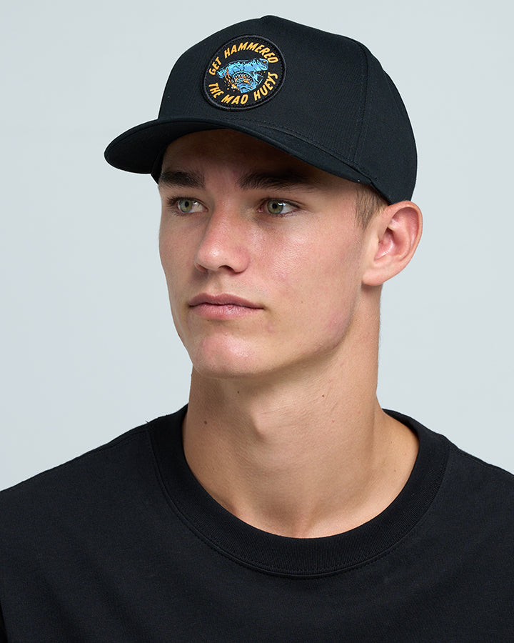 GET HAMMERED | TWILL SNAPBACK - BLACK