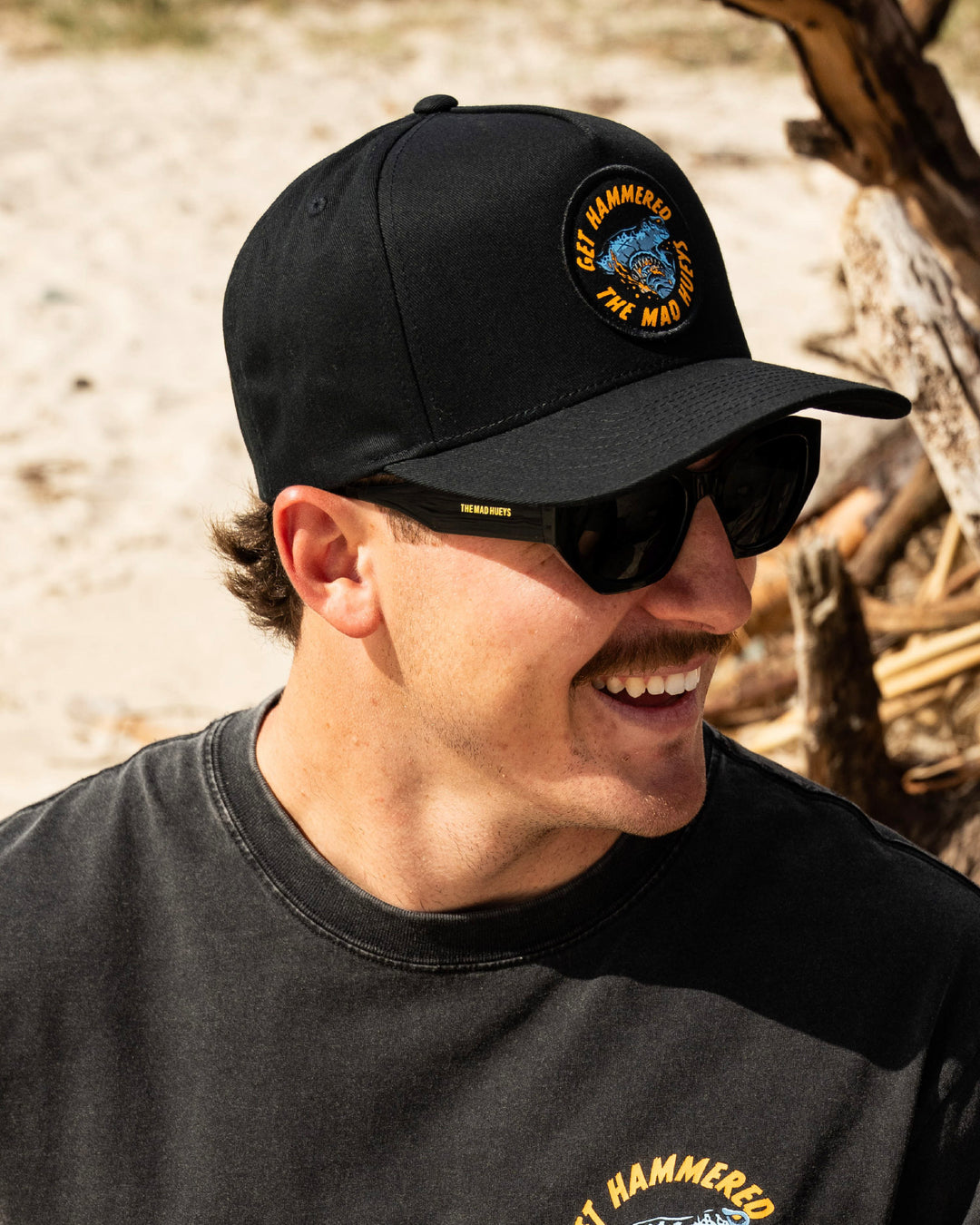 GET HAMMERED | TWILL SNAPBACK - BLACK