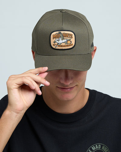 COOKEDABURRA TRIO | TWILL SNAPBACK - OLIVE