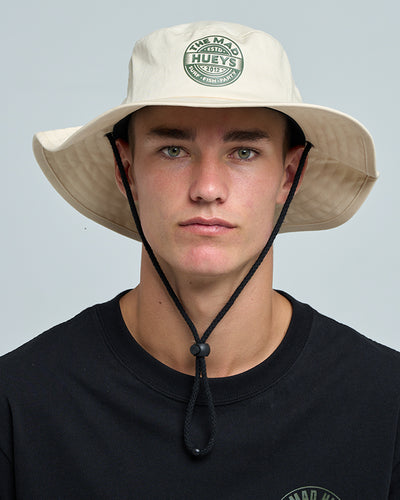GOOD LIFE HUEYS | WIDE BRIM HAT - CEMENT