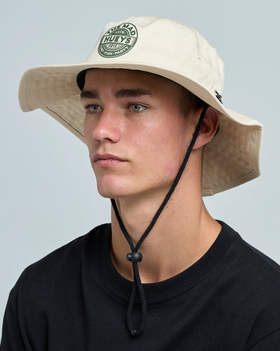 GOOD LIFE HUEYS | WIDE BRIM HAT - CEMENT
