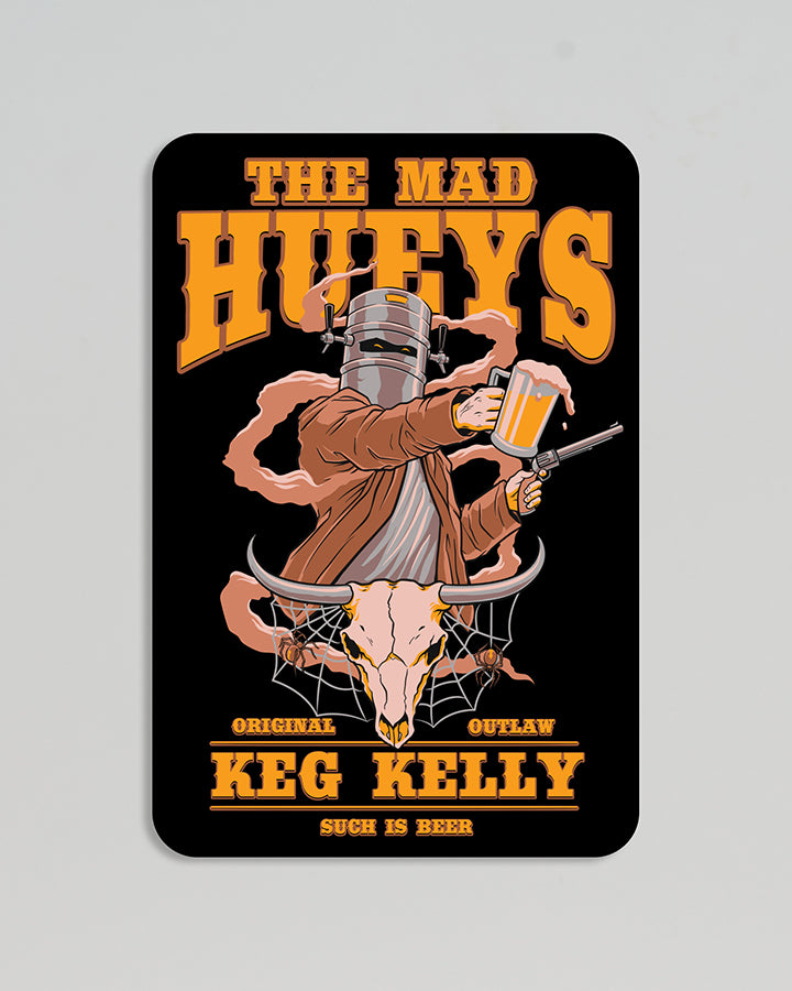 KEG KELLY SKULL | STICKER - BLACK