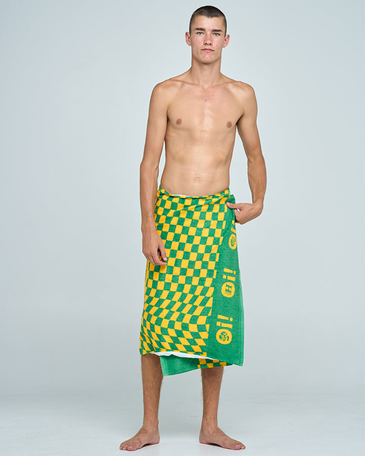 OI OI OI | BEACH TOWEL - AUSSIE GREEN