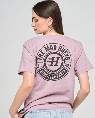 LIVING HUEYS | WOMENS SS TEE - DUSTY LILAC
