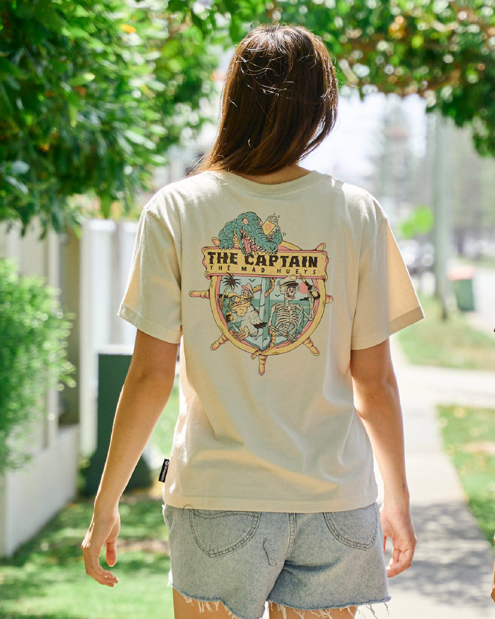 CROC CAPTAIN | WOMENS SS TEE - STONE
