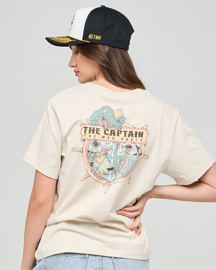 CROC CAPTAIN | WOMENS SS TEE - STONE
