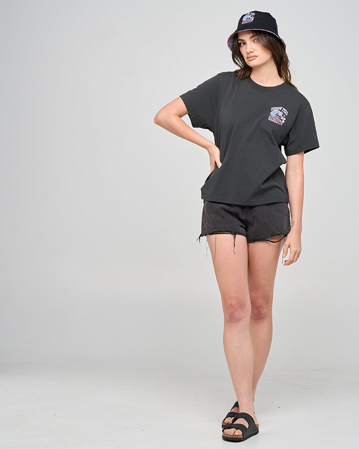 YEE HAW SEAHORSE | WOMENS SS TEE - VINTAGE BLACK