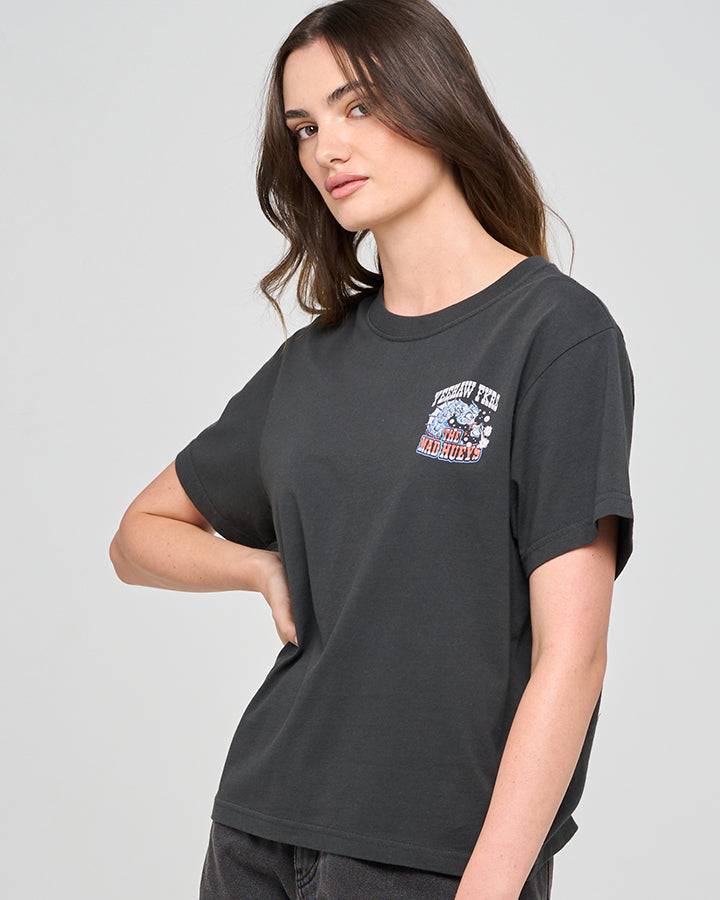 YEE HAW SEAHORSE | WOMENS SS TEE - VINTAGE BLACK