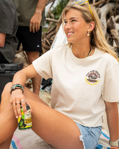 ALWAYS SALTY | WOMENS BOXY TEE - STONE