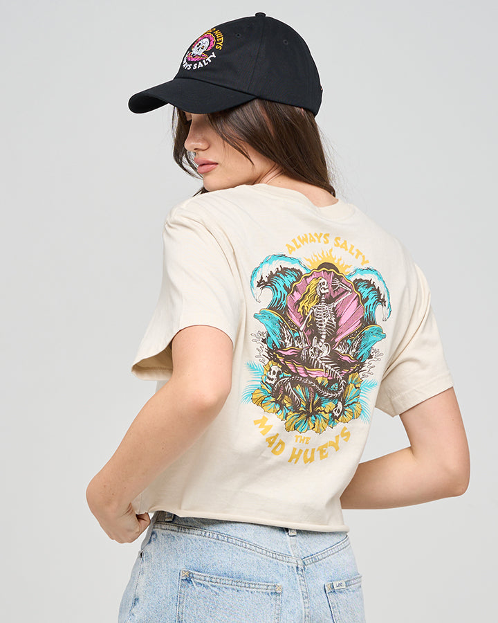 ALWAYS SALTY | WOMENS BOXY TEE - STONE