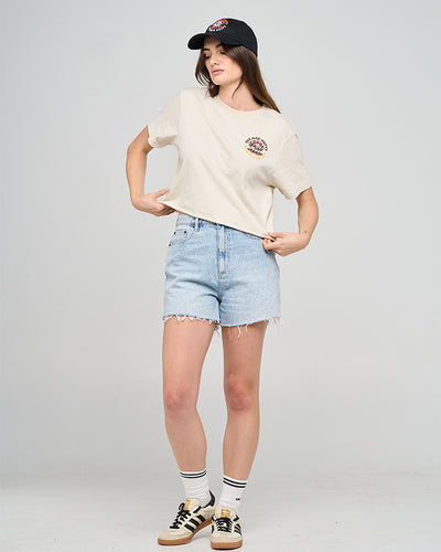 ALWAYS SALTY | WOMENS BOXY TEE - STONE