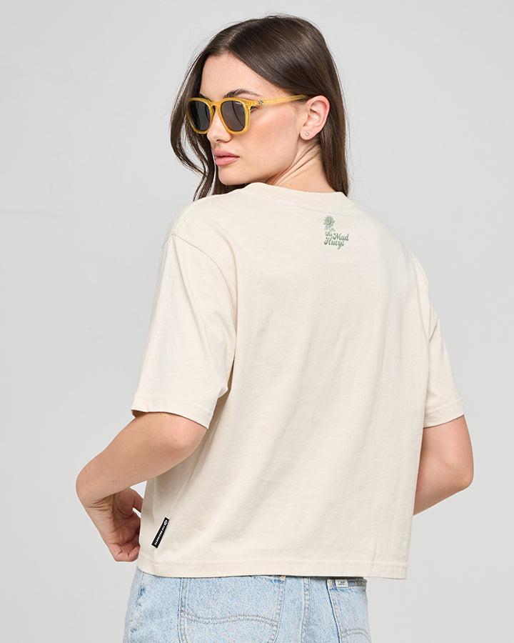 BEE ANCHOR | WOMENS BOXY TEE - STONE
