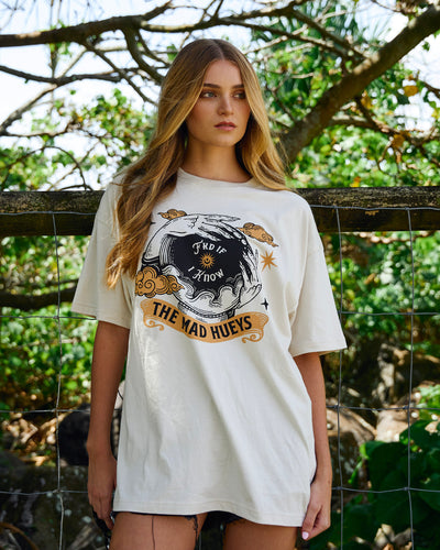 FKD IF I KNOW | WOMENS OVERSIZED TEE - STONE