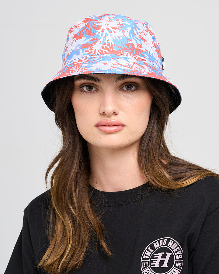 YEE HAW SEAHORSE | WOMENS REVERSIBLE BUCKET HAT - VINTAGE BLACK