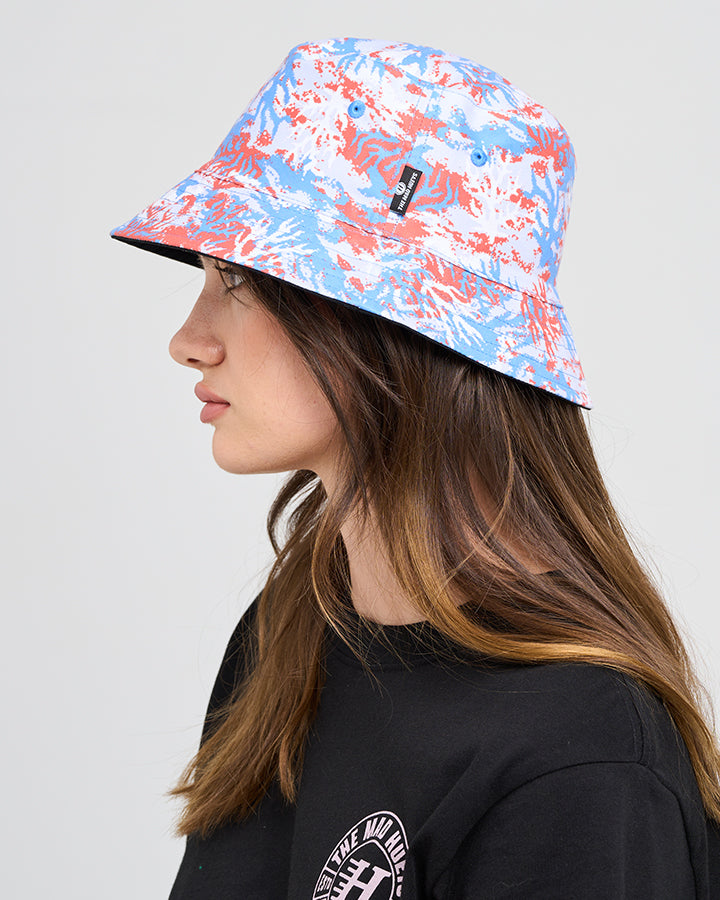 YEE HAW SEAHORSE | WOMENS REVERSIBLE BUCKET HAT - VINTAGE BLACK