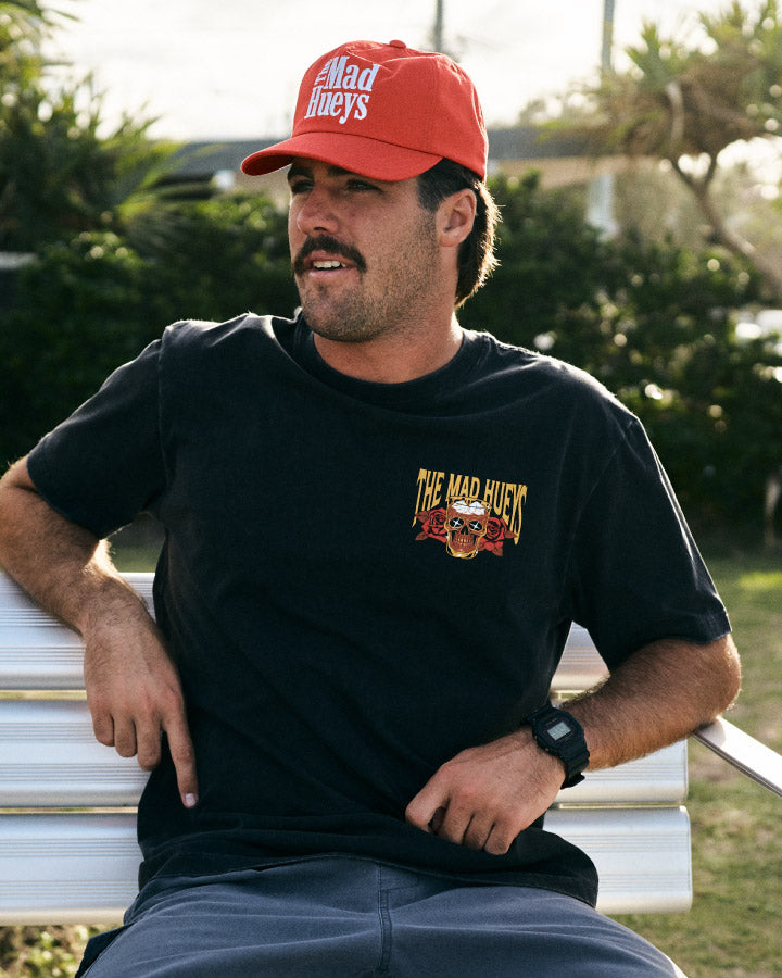ROCKS IN THE HEAD | SS TEE - WASHED BLACK