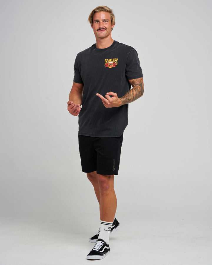 ROCKS IN THE HEAD | SS TEE - WASHED BLACK