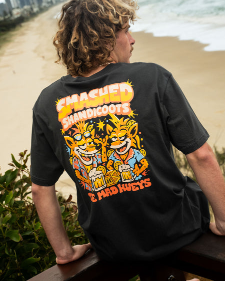SMASHED SHANDICOOTS | SS TEE - VINTAGE BLACK