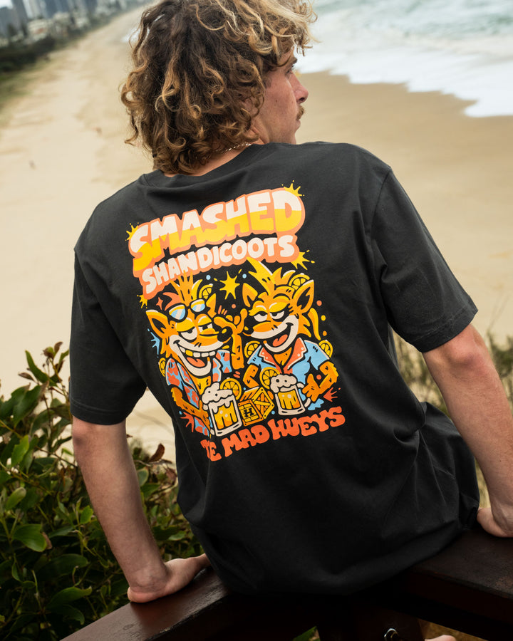SMASHED SHANDICOOTS | SS TEE - VINTAGE BLACK
