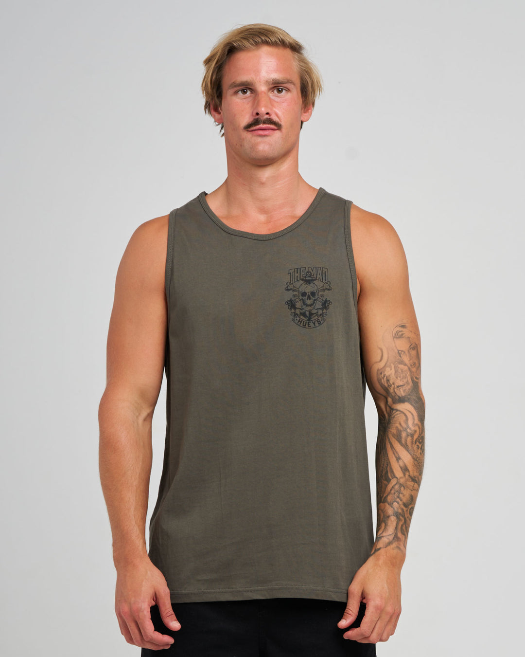 ANCHOR SKULL | TANK - CHARCOAL