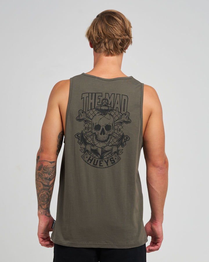 ANCHOR SKULL | TANK - CHARCOAL