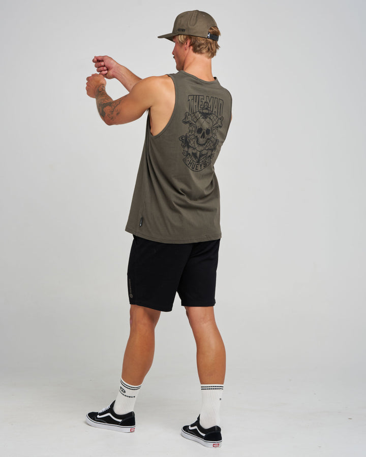ANCHOR SKULL | TANK - CHARCOAL