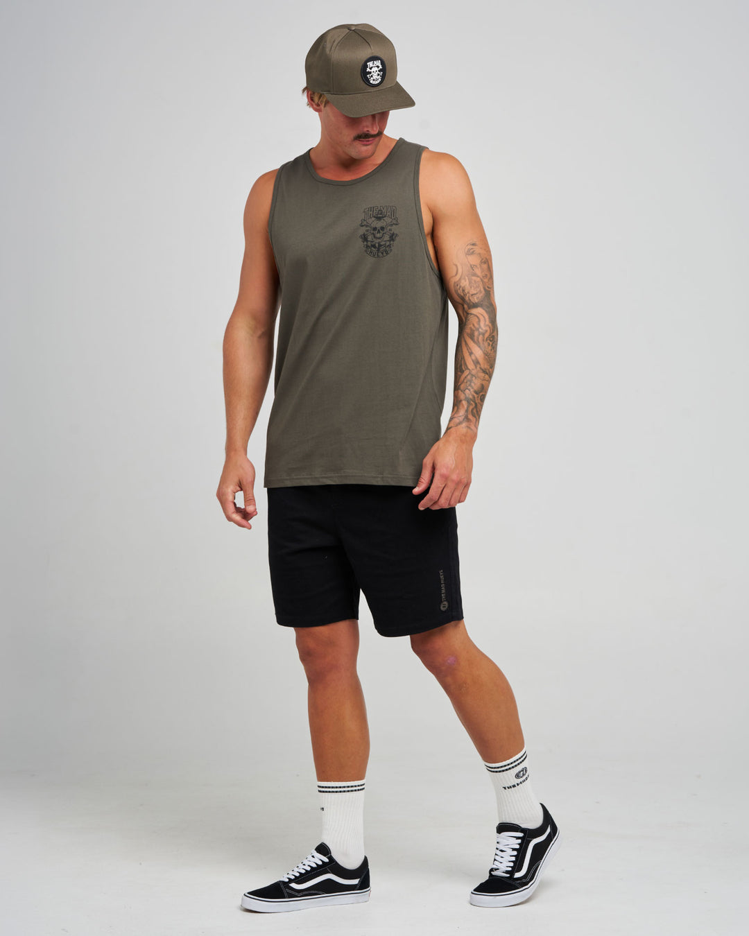 ANCHOR SKULL | TANK - CHARCOAL